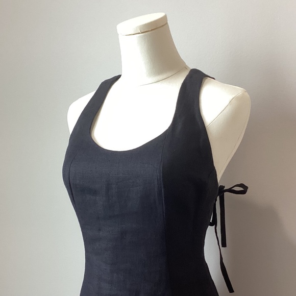 Karen Millen Linen Column Maxi Dress - UK 12 - Picture 5 of 11